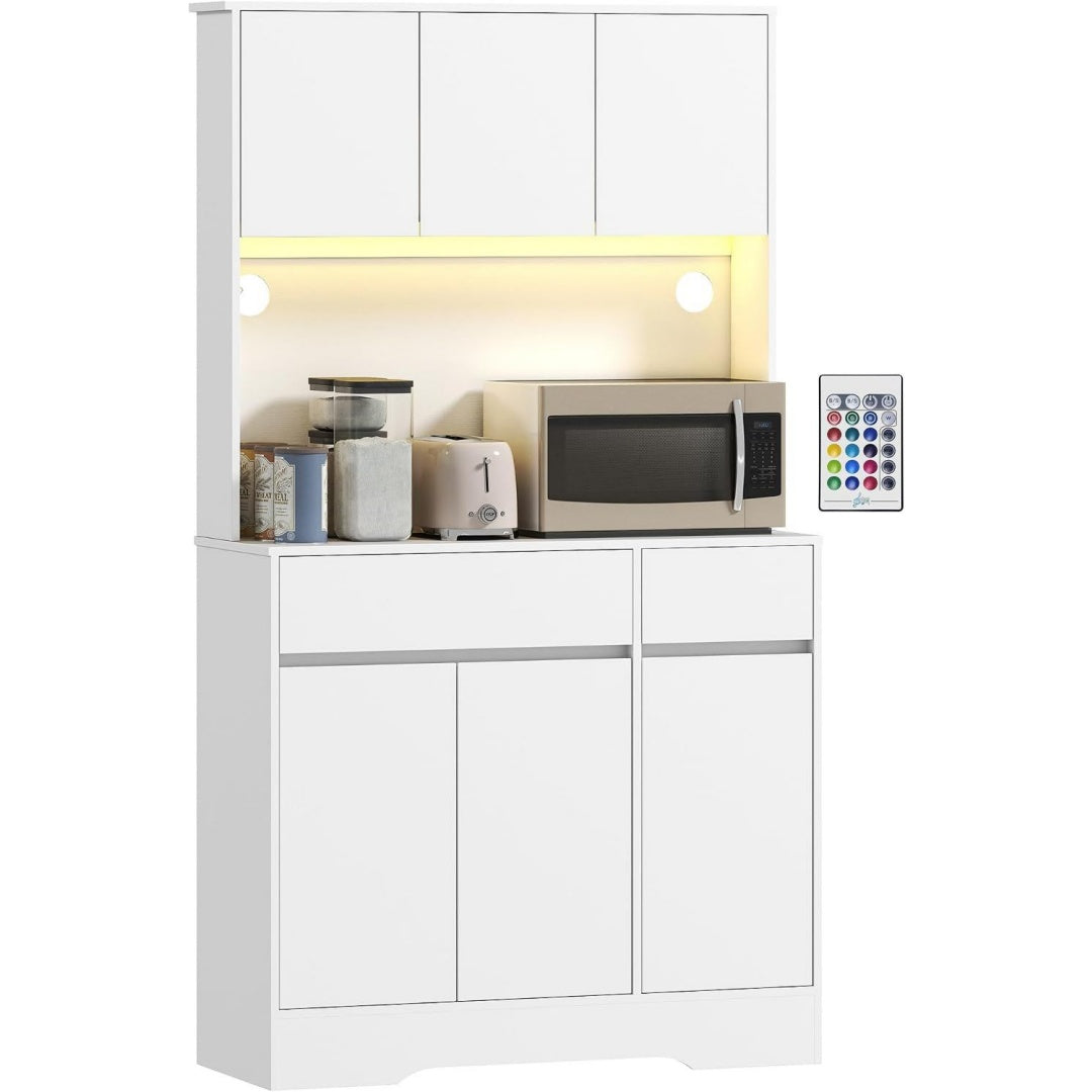 Ein hydraulischer Mechanismus ergaenzt das Sideboard