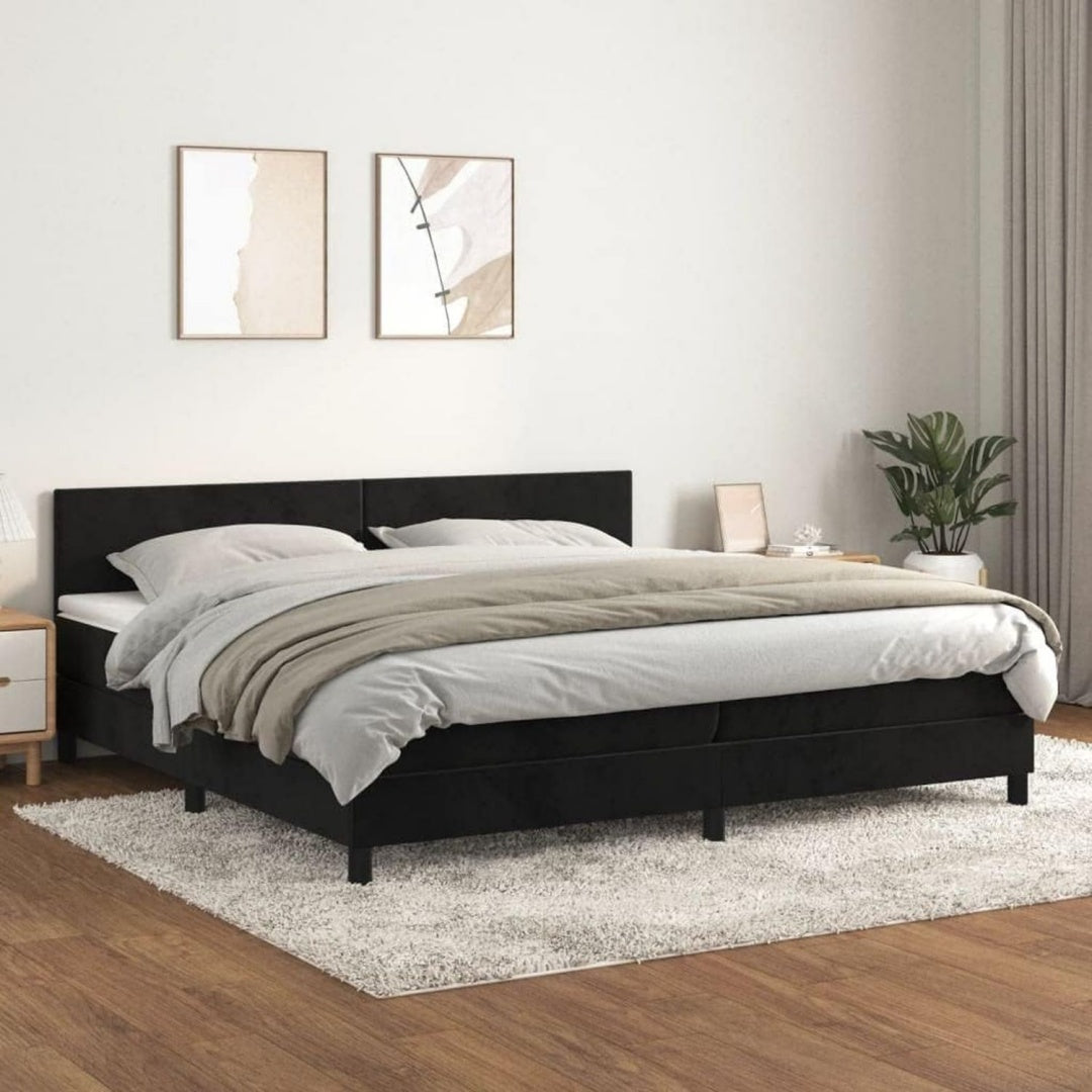 Boxspringbett verbindet einen Lattenrost und Hoehenverstellung
