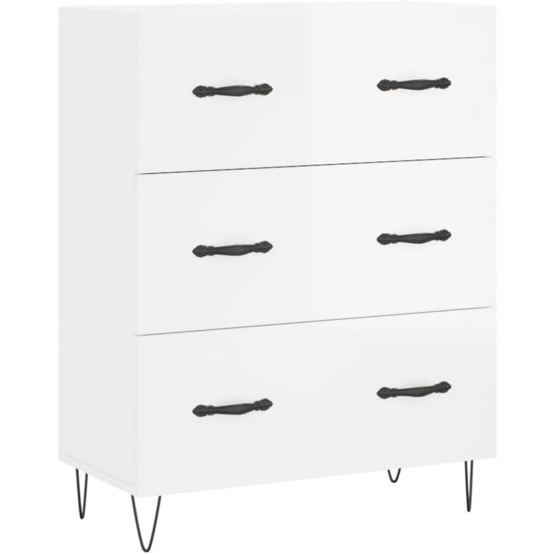 Sideboard aus Holzwerkstoff zeigt glaenzende Oberflaechen