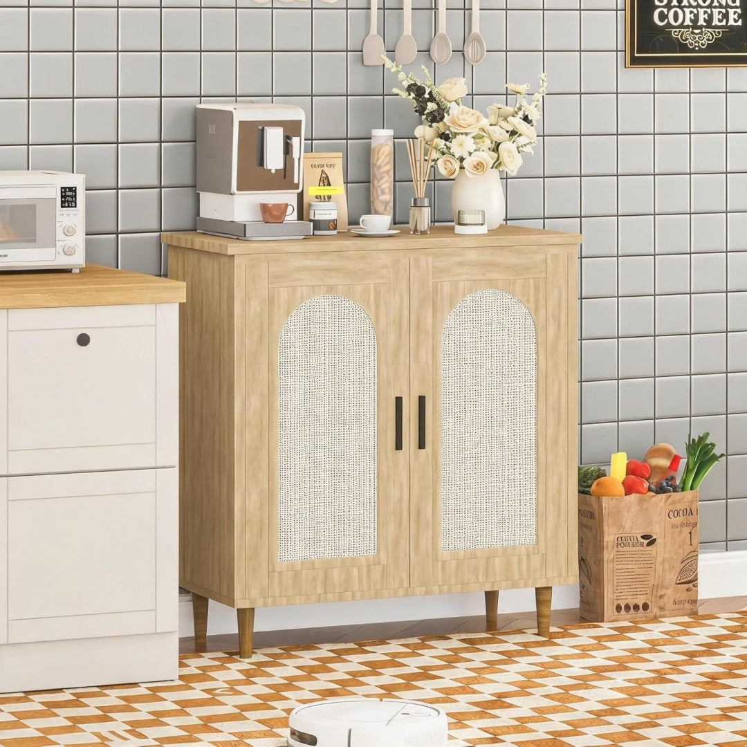 Das Sideboard vereint Form und Schiebetueren