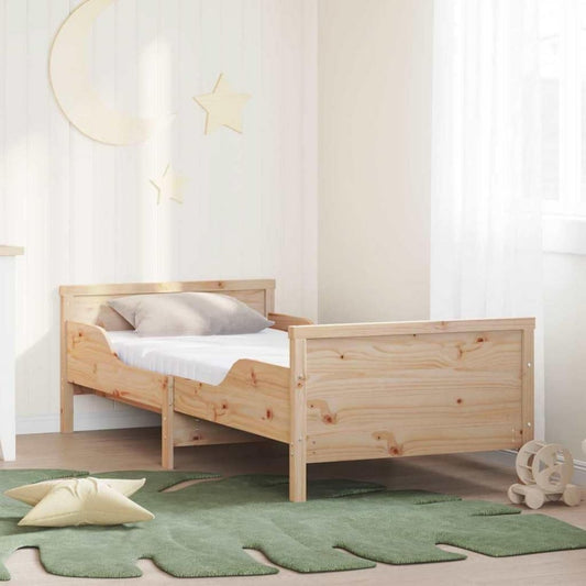 Bettgestell mit den Massen 80 x 200 cm aus Kiefernholz