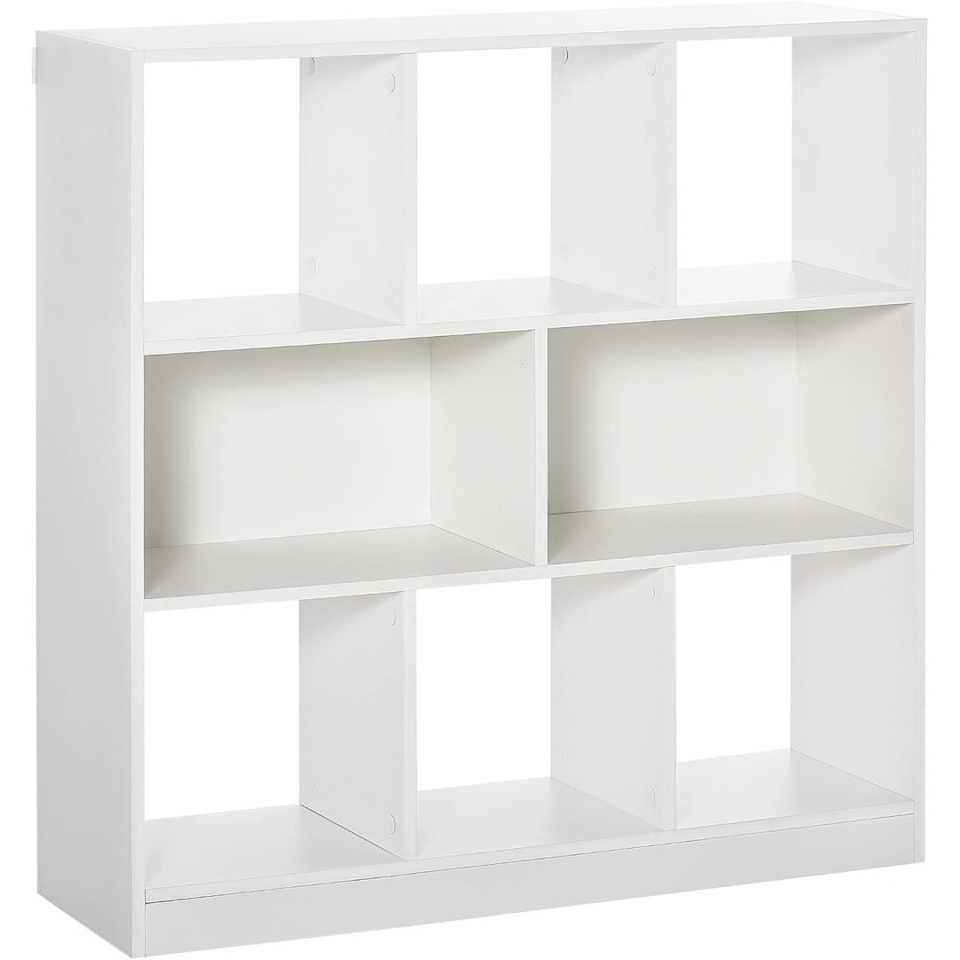 Das Regal misst 97.5 x 30 x 100 cm in Weiss
