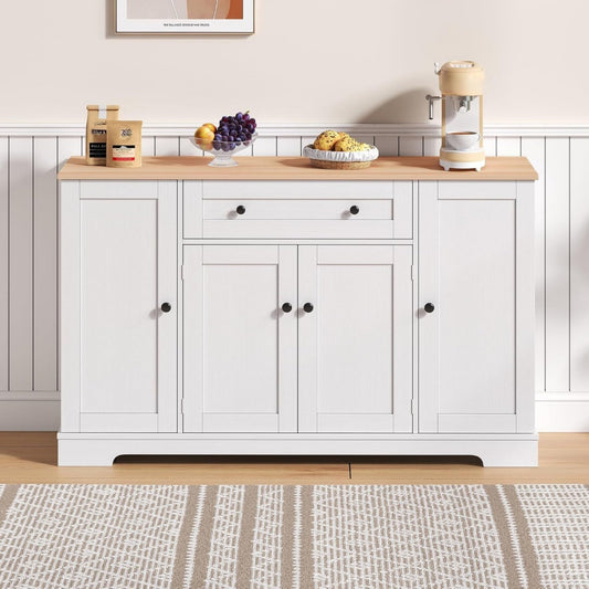 Sideboard mit Hoehenverstellung, Schubladen und verstellbaren Ablagen