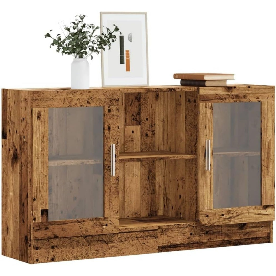 Sideboard in Naturbraun und Silber