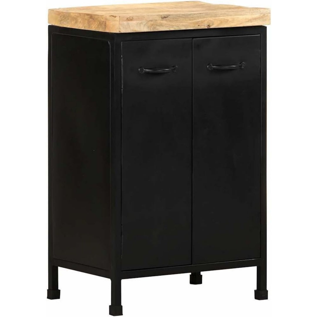 2 Tueren praegen das Sideboard aus Mangoholz